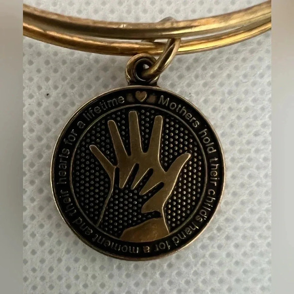 Alex and Ani | Mother/child Hand in Hand charm bracelet. - Picture 2 of 12